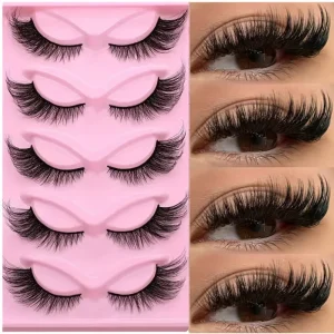 HY Beauty Lash Cat Eyelash Create Your Own Logo Brand Lash Boxes Custom Logo Full Strip Eyelashes Cat Eye Strip Lashes