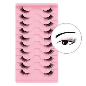 Half False Eyelashes Wispy Cat Eye Look Natural Home Diy Cateye False Fluffy Mink Full Strip Eyelashes Half Lashes