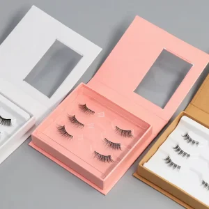 Half Lash Pre Glued Strip Lashes Handmade Full Strip Eyelashes Self Adhesive Press On for Natural Long Plant Fiber
