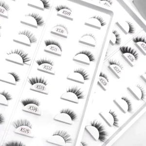Half Lashes Cat Eye Thick Band Eye Tail Pull Long Natural Cross Half Eye Unique Side Faux Cils with Private Label