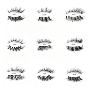 Half Lashes Natural Lash Clear Band Faux Mink Wispy Transparent Plastic Band Handmade Corner Eyelashes Private Label