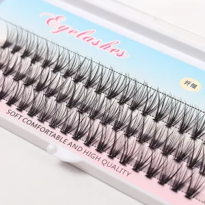 Hand Made 20D Fluffy Faux Mink Cluster Lash Volume Soft Individual Extensions Cluster Lashes Clusters Tray