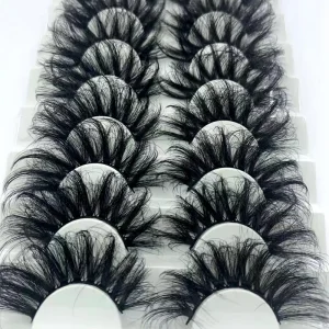 Hand Made 8 Pairs 3D Faux Mink Lashes Full Strip False Eyelash Natural Wispy Fluffy 10mm – 25mm False Eyelashes