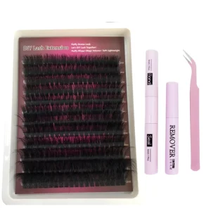 Hand Made DIY Lashes 14-24mm Self-Grafting Dense Segmented Fluffy Soft Hair Cluster Lashes