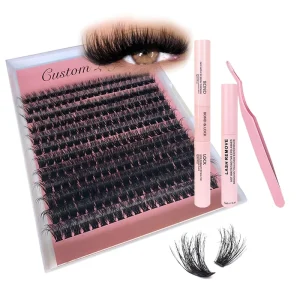 Hand Made Fan Eyelashes DIY Lash Fluffy Cluster Private Label Volume 3D Faux Mink Cluster Lashes DIY Cluster Lashes