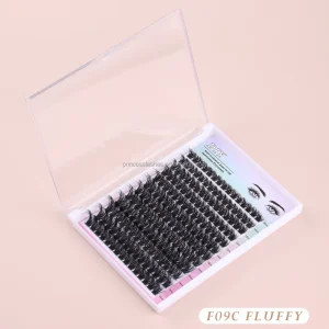 Hand Made Faux Mink Cluster Segment Lash Private Label Custom Logo 8mm 16mm Individual Extensions DIY Cluster Lashes Kit