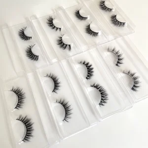 Hand Made Faux Mink Natural Lashes D Curl Factory Price 12mm Eye Lashes Les Cils Soft Faux Mink Strip Eyelashes