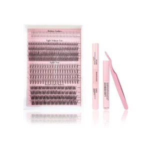 Hand Made Multi type Mixed Lash Clusters Lashes Kit DIY Wispy Bottom Lash Spike Fans Mix Curl Fan Eyelashes
