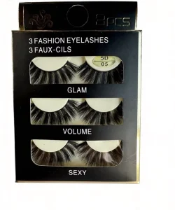 Hand Made Natural Faux Mink Fur Volume Strip Eyelashes with Black Cotton Band 0.07mm Thickness Custom Logo Box