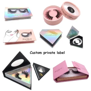 Hand Made Plush Mink Cluster Segment Lash Private Label Custom Logo DIY Full Strip