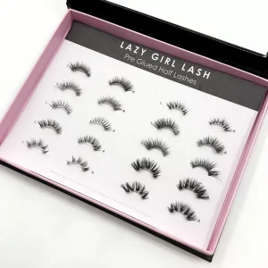 Handcrafted 100% Cruelty free Adhesive Eyelash Strip Waterproof 3D Press on False Eyelashes Natural Looking Full Strip