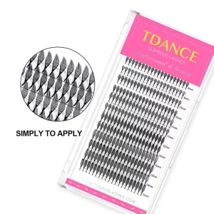 Handmade 0.05mm Soft 12 Rows Manga Lash 3D Printed Premade Fans Custom Logo Eyelash Extension Trays