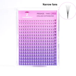 Handmade 0.07mm Synthetic Hair Professional Easy Fan 3D W Shaped Crisscross Narrow Premade Eyelash Extension Fans
