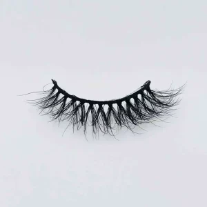 Handmade 0.10 Thickness 12mm Length C Curl Full Strip Lashes Winged Mink Hair False Eyelashes for Makeup OEM ODM Use
