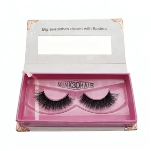 Handmade 100% Real Siberian Mink 3D Reusable Glossy Eyelashes Cruelty Free 0.07MM Thickness Black 6-20mm Private Label Strip