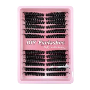 Handmade 10mm Segmented C D for Wispy DIY Lash Clusters Faux Mink 3D Effect for Private Label Extensions