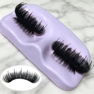 Handmade 15-25mm Mink Spikes Eyelash Strip Lashes That Look Like Eyelash Extensions