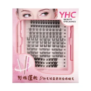 Handmade 20mm Segmented Faux Eyelashes Full Strip Asian Mixed Race Look Cruelty Free Eyelash Styling