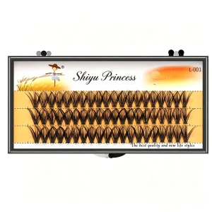 Handmade 3 Rows DIY Lash Individual Segment Eyelashes Natural Soft 8-18mm 30D 50D 60D 80D 100D Fans Eyelash