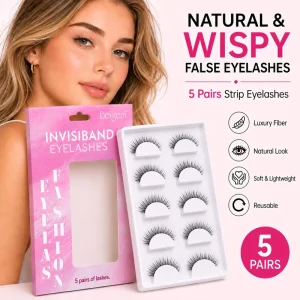 Handmade 3D Effect Natural Style Lashes with Black Cotton Stalk for Daily Wear