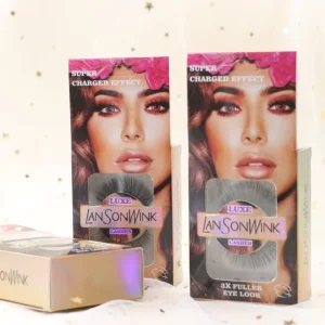 Handmade 3D Effect Synthetic Hair False Eyelashes with Black Cotton Stalk 0.07MM Thickness Soft Natural Realistic