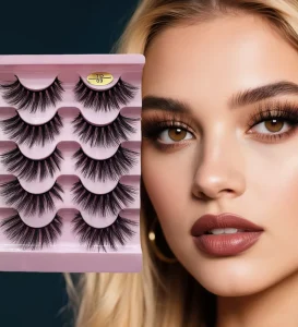Handmade 3D Wispy False Eyelashes Makeup Eye Lashes C Curl Faux Cilios 5 Pairs Natural Full Strip Eyelashes