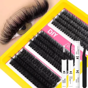 Handmade 3D for Segment Cluster Lashes 100D Eyelash Extension Individual Wispy Cluster Lashes Kit