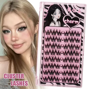 Handmade 8 Rows Lashes Cluster Lashes for Makeup Eyelash Individual DIY Eyelash Extensions Beauty Tools