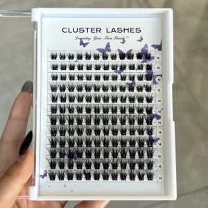 Handmade Beauty Cluster Lashes Eyelash Extensions Synthetic Hair Natural Soft Individual Lash Trays