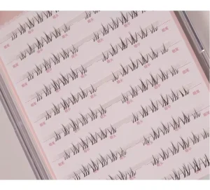 Handmade Bottom Eyelash Clusters Feather Style False Lashes Self Grafting Cluster Lower Lashes 0.07mm Made of Synthetic Hair