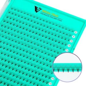 Handmade CC Curl Individual Synthetic Eyelash Extensions 0.05MM Fans