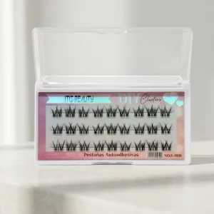 Handmade CC DD Fan Eyelashes Synthetic Hair DIY Cat-Eye Cluster Lashes