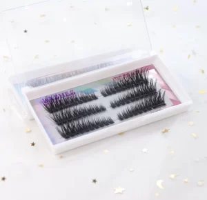 Handmade Cat-Eye Segmented Premade Volume Cluster False Lashes 0.07mm Synthetic Hair CC Curl