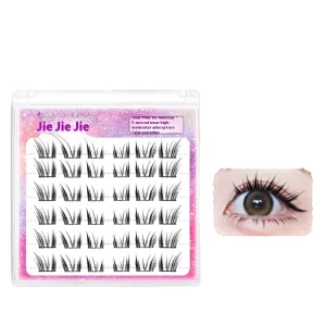 Handmade Cat Style Princess Non-Adhesive Comic Style Self-Adhesive Synthetic Hair False Eyelashes Single Cluster Segmented