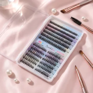 Handmade Cluster Lashes Book Eyelash Extensions Individual Segments 0.07mm Thick Synthetic Hair Individual Cluster Eyelashes