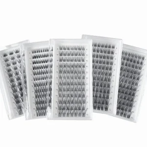 Handmade Customized Individual Soft Mink Lash Cluster Kit Super Thin Band Natural Feather Individual Made Human Hair