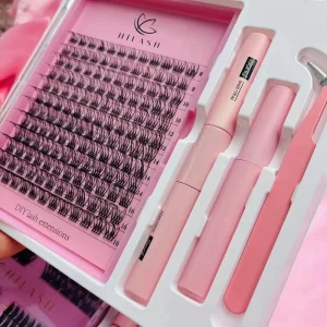 Handmade DIY Cluster Eyelash Extensions CC for Natural Soft Synthetic Hair