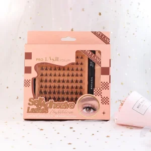 Handmade DIY Cluster Eyelashes Kit 0.07mm Thick Synthetic Hair Premium Quality False Eyelashes Fan Eyelashes Segment