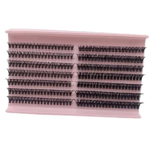 Handmade DIY Natural Eyelash Bundles 9-16mm D Curly False Eyelashes 0.07mm Thickness