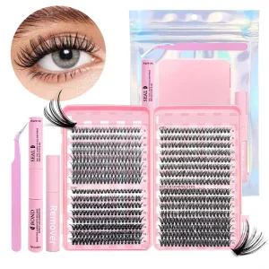 Handmade DIY Segmented Synthetic Hair Eyelash Clusters Natural Soft Lightweight 12 Rows 30D-60D