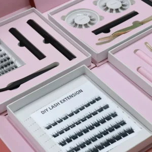 Handmade Diy Cluster Lashes 16 Styles Natural Pre styled Super Thin PBT Lash Clusters with Cute Packaging