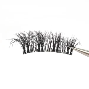Handmade Eyelashes Pre Glued Lashes Strips Press On Half Strip Lashes Natural Lash