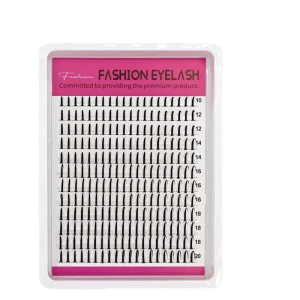 Handmade Fairy Little Flame 12 rows Segmented False Eyelashes Mixed 10 20mm Single Row Synthetic Hair Volume Premade Fake Lashes