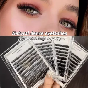 Handmade Fan shaped Lashes DIY Fluffy Clustered Eyelashes Clustered Eyelashes Clustered Natural Dense Eyelashes