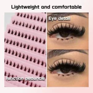 Handmade Faux Mink 10 Rows Fairy Loose Dense False Eyelashes Large Capacity DIY Self applied Lower Eyelashes
