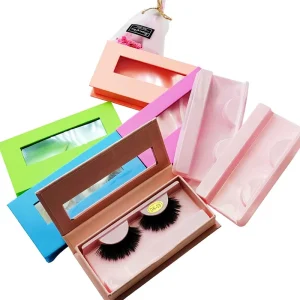 Handmade Faux Mink Strip False Eyelashes Black Cotton Band Thick Fluffy Wispy Lashes Middle East Beauty Salon Bulk