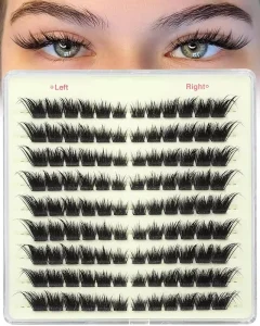 Handmade Flare Lashes Cluster Individual Extensions Natural Look Fluffy Soft DIY Eyelashes Easy to Apply Daily OEM ODM