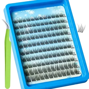 Handmade Fluffy Fiber Cluster Eyelashes Private Label Lashes DIY Reusable Easy Apply Customizable Length Curl