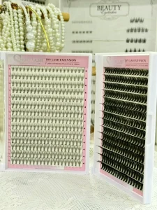 Handmade Fluffy Pre-Cut Segment Mink Cluster Lashes Kit DIY Lash Extension Kit Private Label Lash Clusters