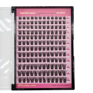 Handmade Fluffy Pre-cut Segment Mink Cluster Lashes Kit Diy Lash Extension Kit Private Label Lash Clusters